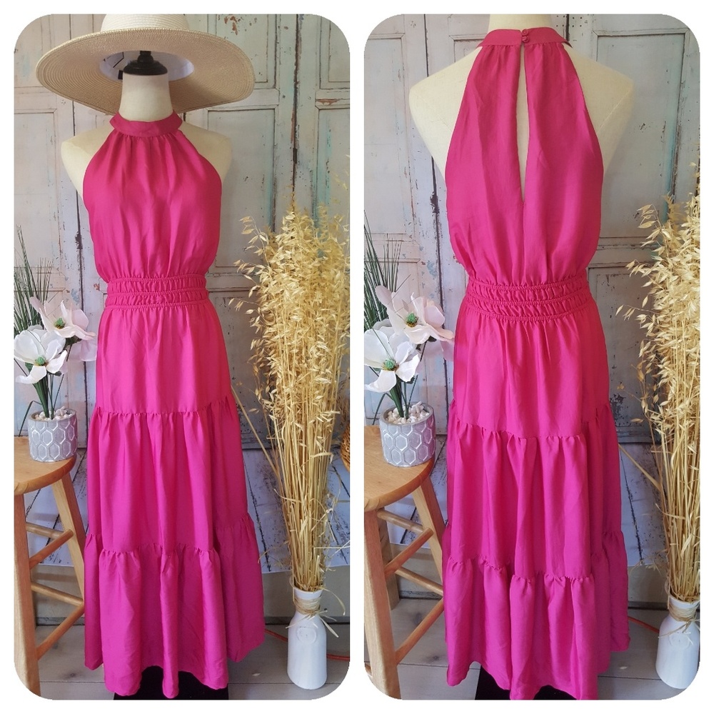 Hot pink Maxi dress